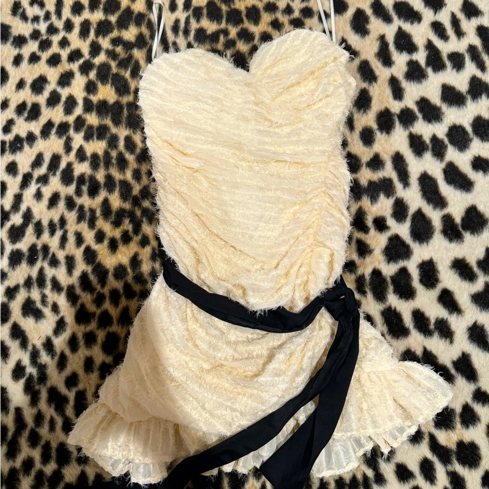 White ruffle dress